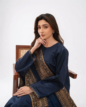 Navy Attire | 3-piece stitched suit