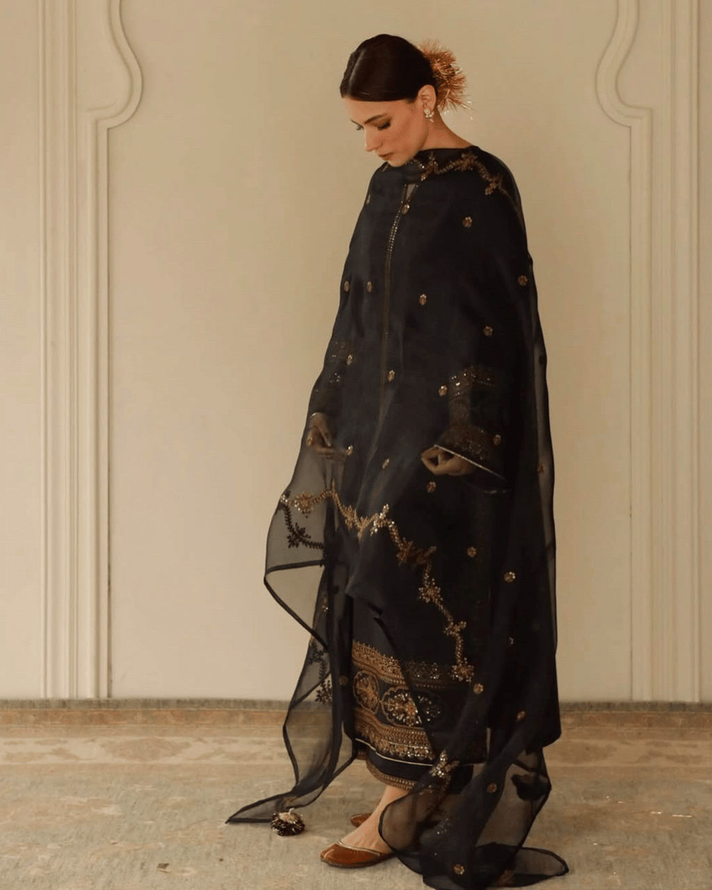 Royal Black Attire – 3 Piece Stitched Suit