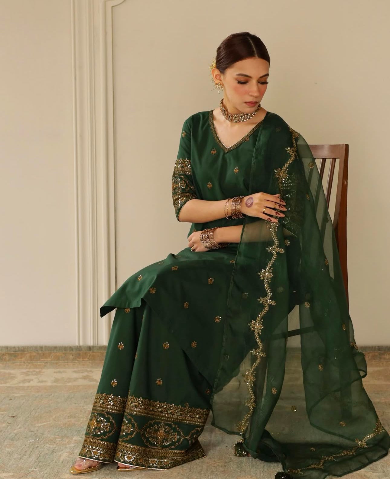 Gul-e-Sabz | 3 PIECE STITCHED SUIT