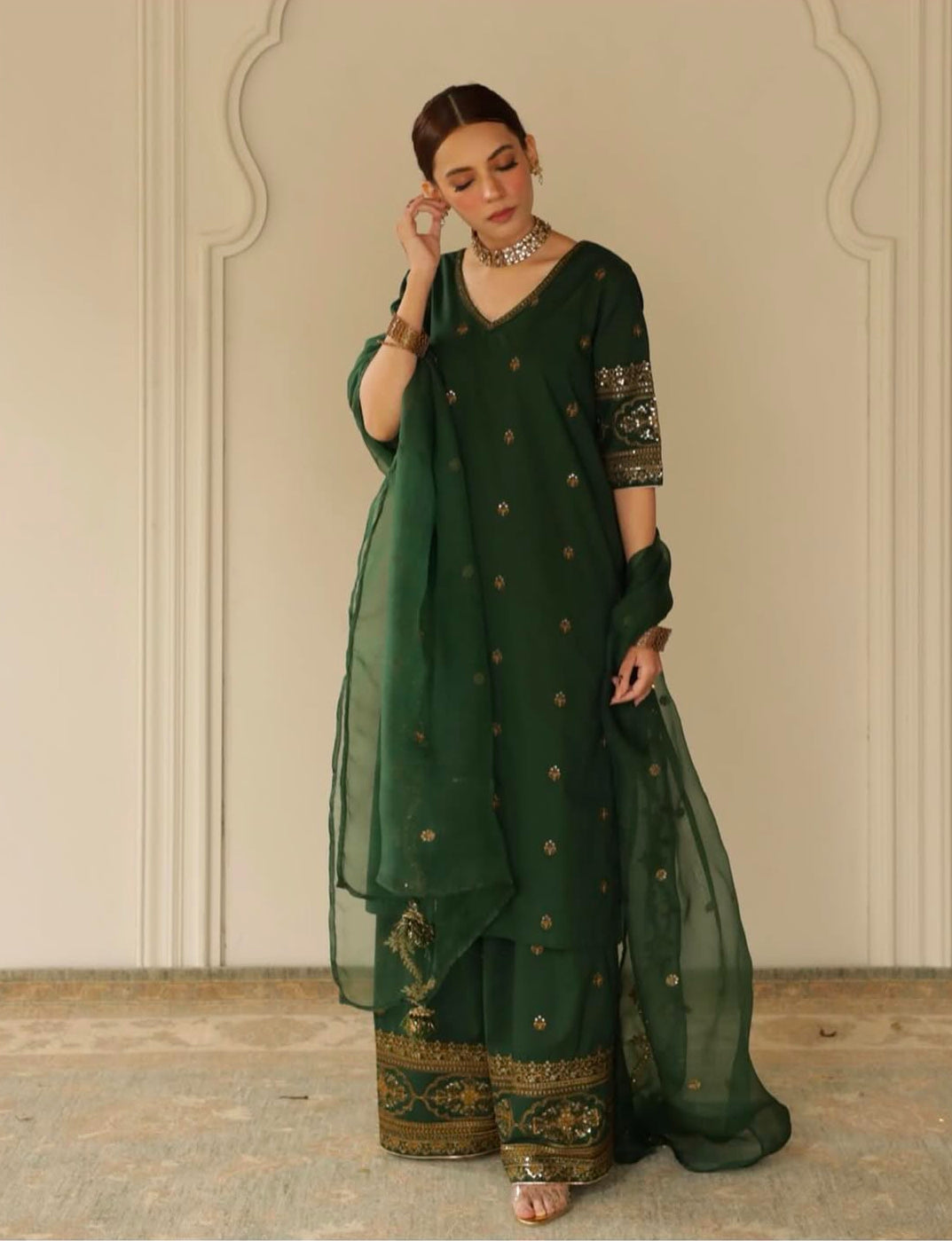 Gul-e-Sabz | 3 PIECE STITCHED SUIT