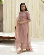 Pink Serenity – Embroidered Stitched Suit