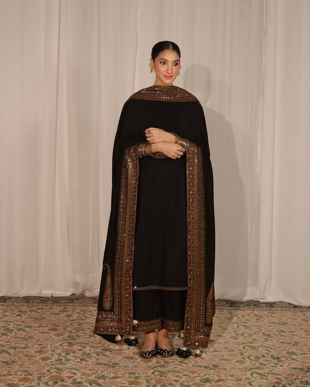 Black Attire | 3 - PIECE STITCHED SUIT